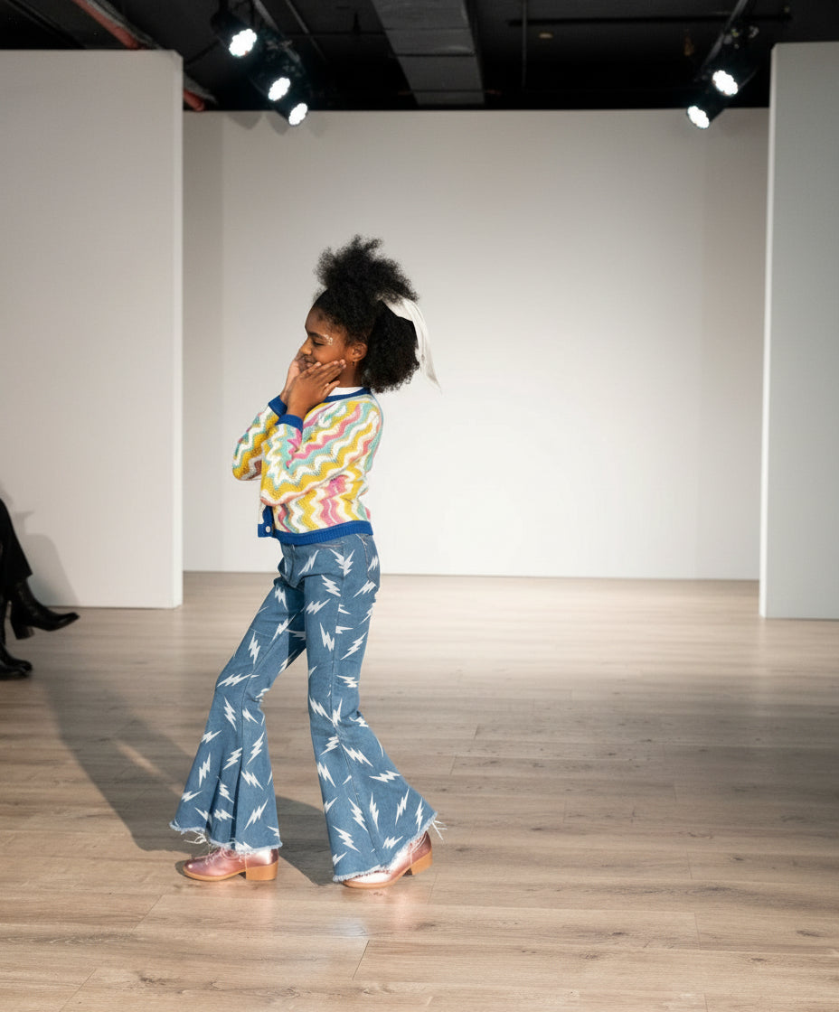 Lightning Girl Bell Bottom Jeans