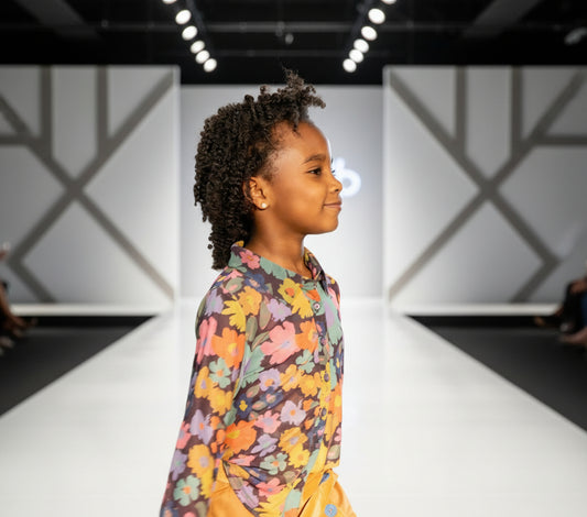 Flower Power Button Up Blouse (Mini Queen Edition)