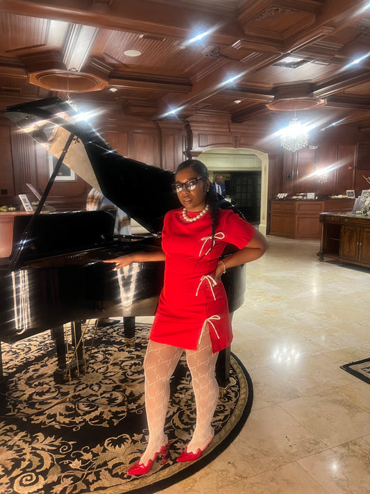The Red Letter Cocktail Dress